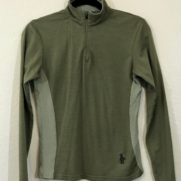 Smartwool Sweaters - Smartwool Size Small Olive 1/2 Zip Sweater: 1397